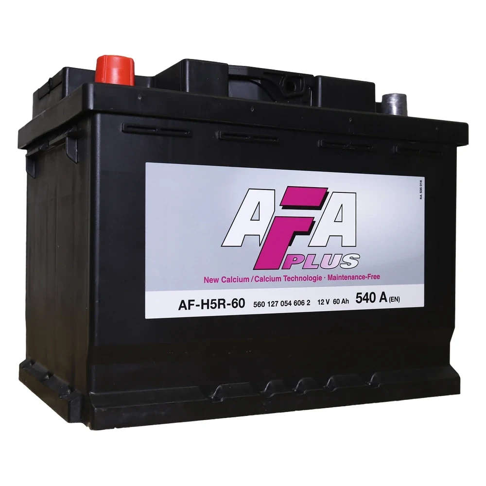 AFA Plus 60 Ah · 560127054 – 12 V, 540 A (EN)