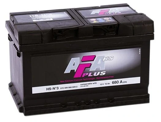 AFA Plus 72 Ah · 572409068 – 12 V, 680 A (EN)