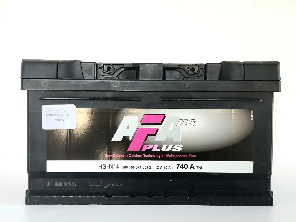 AFA Plus 80 Ah · 580406074 – 12 V, 740 A (EN)